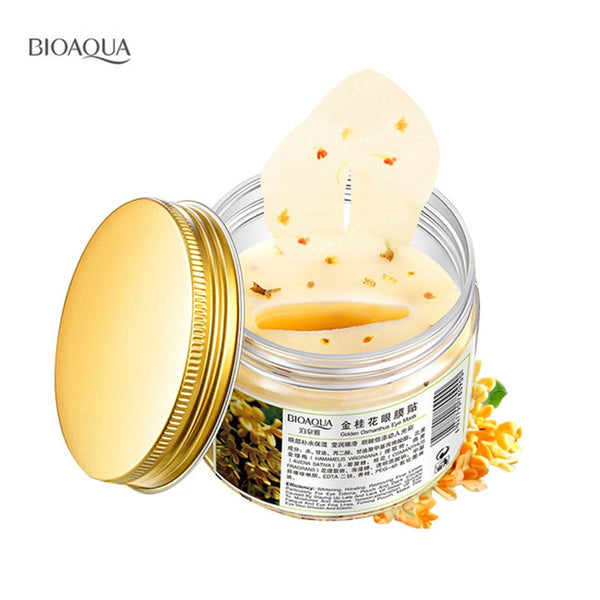 BIOAQUA Gold Osmanthus eye mask eye patch women Collagen gel Dark Circles Acne face mask Patches For Eye Skin Care Free