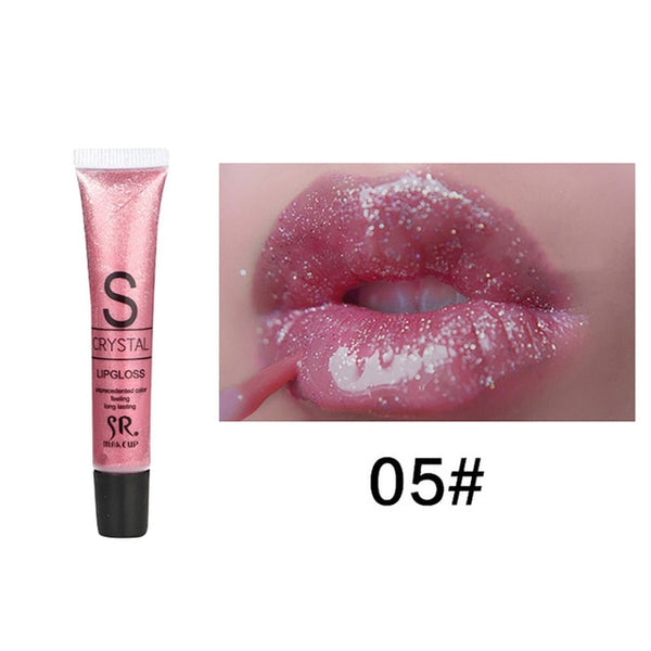 Moisturizing Glitter Liquid Lip Gloss Candy Color Long Lasting Lipstick Waterproof Lipstick Lip Batom Women Makeup Tools TSLM2