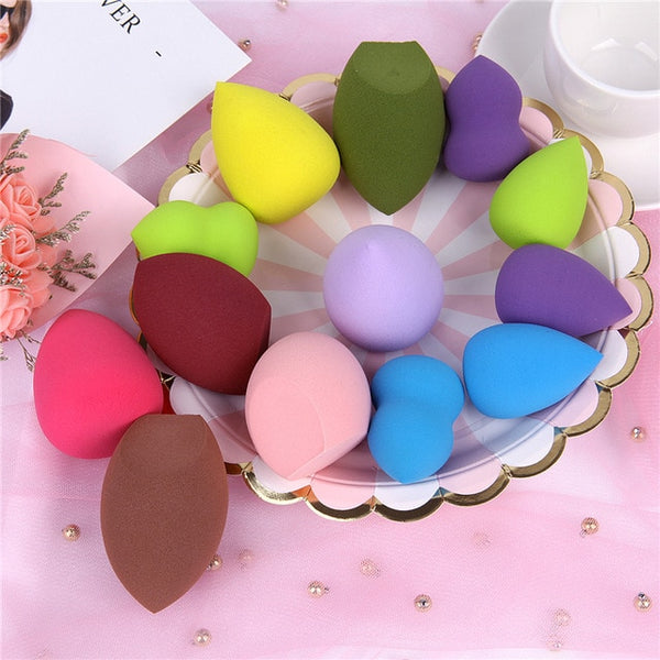 19 Colors Makeup Sponge Cosmetic Powder Puff Smooth Women Girls Makeup Foundation Sponge Beauty to Make Up Tools Accessories