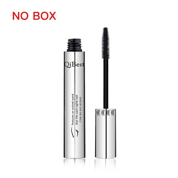 QIBEST Black Mascara Eyelashes Makeup 4D Silky Eyelashes Lengthening Eye Cosmetics Eyelashes Makeup Waterproof Mascara Volume