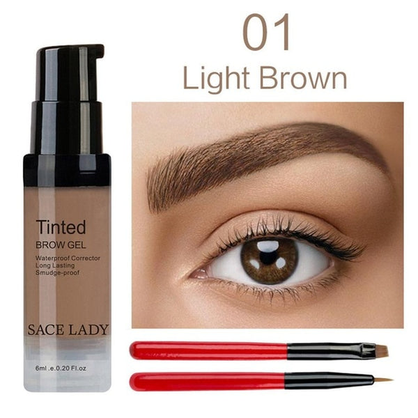 SACE LADY Eyebrow Dye Gel Waterproof Makeup Shadow For Eye Brow Wax Long Lasting Tint Shade Make Up Paint Pomade Cosmetic