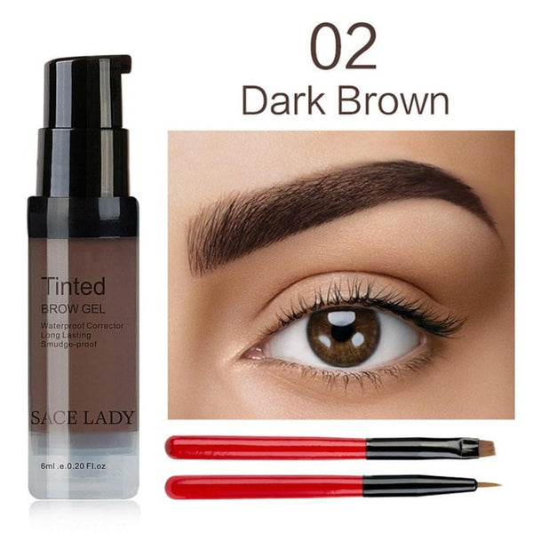SACE LADY Eyebrow Dye Gel Waterproof Makeup Shadow For Eye Brow Wax Long Lasting Tint Shade Make Up Paint Pomade Cosmetic