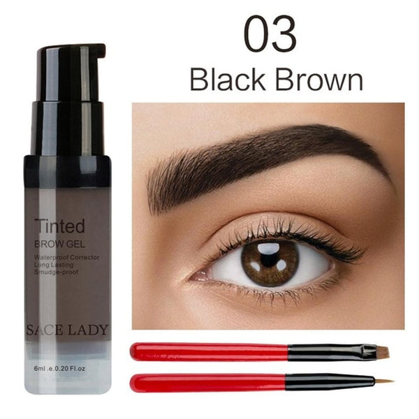 SACE LADY Eyebrow Dye Gel Waterproof Makeup Shadow For Eye Brow Wax Long Lasting Tint Shade Make Up Paint Pomade Cosmetic