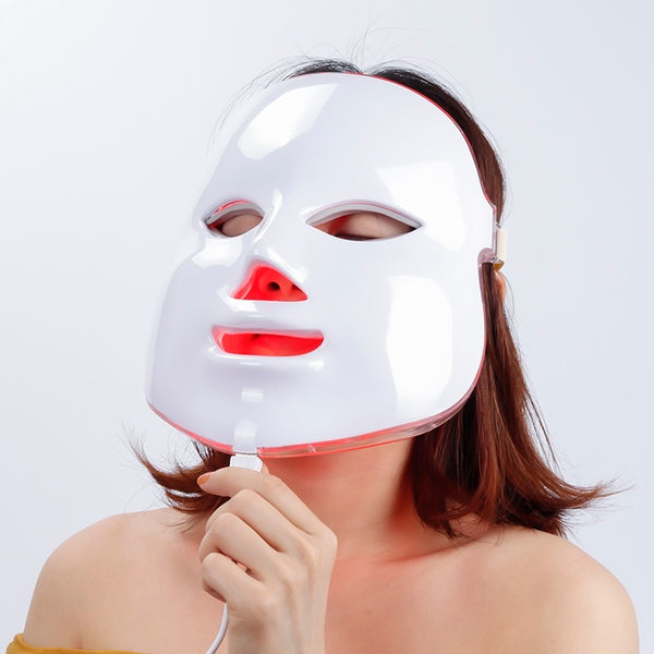 7 Colors Beauty Therapy Photon LED Facial Mask Light Skin Care Rejuvenation Wrinkle Acne Removal Face Beauty Spa Instrument 30