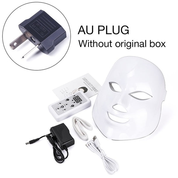 7 Colors Beauty Therapy Photon LED Facial Mask Light Skin Care Rejuvenation Wrinkle Acne Removal Face Beauty Spa Instrument 30