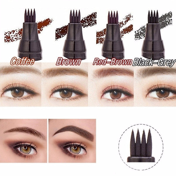 1Pcs Women Makeup Sketch Liquid Eyebrow Pencil Waterproof Brown Eye Brow Tattoo Dye Tint Pen Liner Long Lasting Eyebrow TSLM1