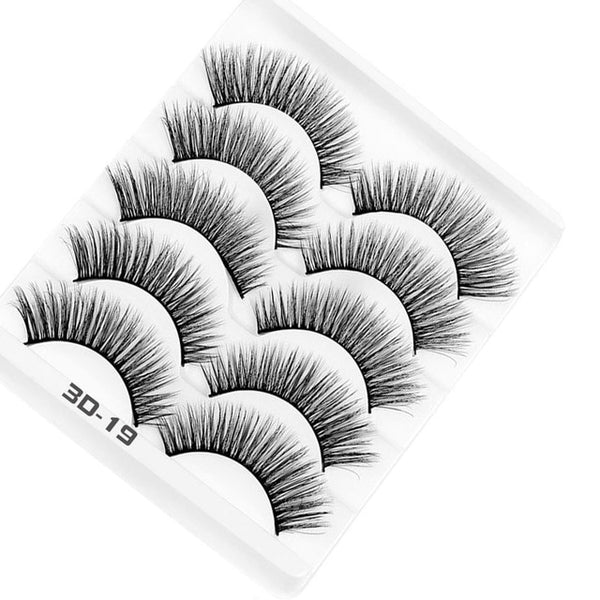 AY 5 Pairs Beauty lashes Eyelashes Mink 2020 New 3D Mink lashes Womans Makeup Tools Wholesale Eeyelashes Mink lash Vendors