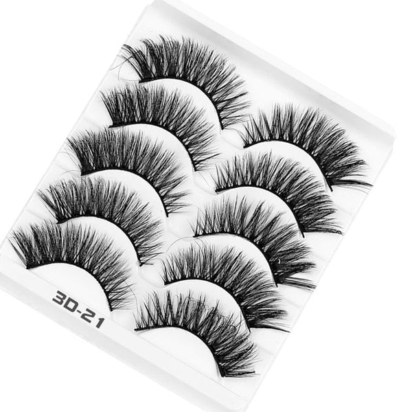 AY 5 Pairs Beauty lashes Eyelashes Mink 2020 New 3D Mink lashes Womans Makeup Tools Wholesale Eeyelashes Mink lash Vendors