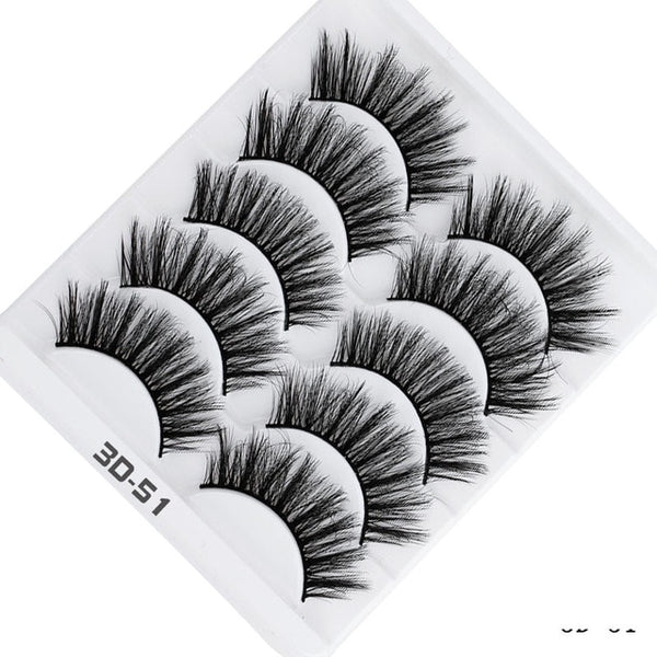 AY 5 Pairs Beauty lashes Eyelashes Mink 2020 New 3D Mink lashes Womans Makeup Tools Wholesale Eeyelashes Mink lash Vendors