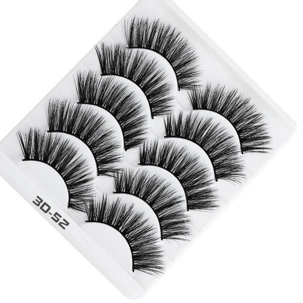 AY 5 Pairs Beauty lashes Eyelashes Mink 2020 New 3D Mink lashes Womans Makeup Tools Wholesale Eeyelashes Mink lash Vendors