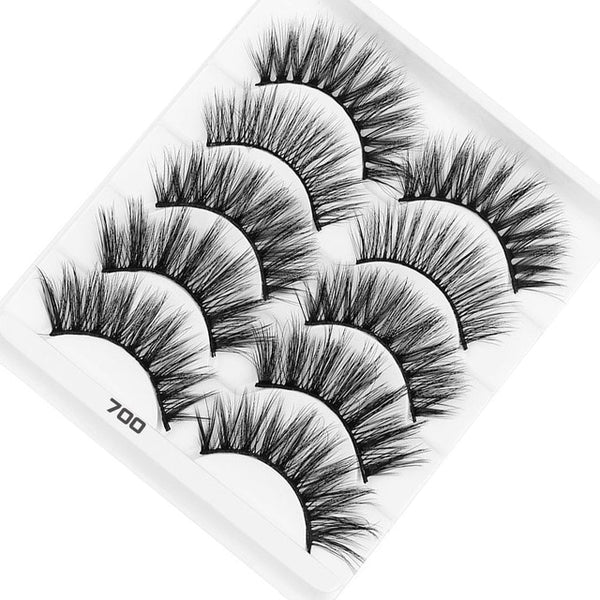 AY 5 Pairs Beauty lashes Eyelashes Mink 2020 New 3D Mink lashes Womans Makeup Tools Wholesale Eeyelashes Mink lash Vendors