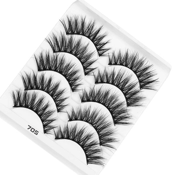 AY 5 Pairs Beauty lashes Eyelashes Mink 2020 New 3D Mink lashes Womans Makeup Tools Wholesale Eeyelashes Mink lash Vendors