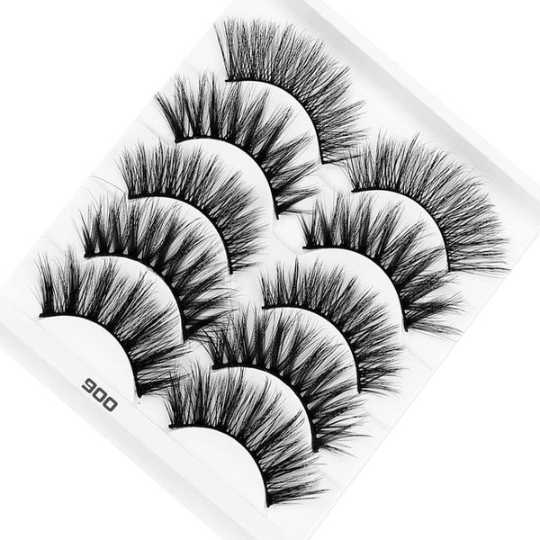 AY 5 Pairs Beauty lashes Eyelashes Mink 2020 New 3D Mink lashes Womans Makeup Tools Wholesale Eeyelashes Mink lash Vendors