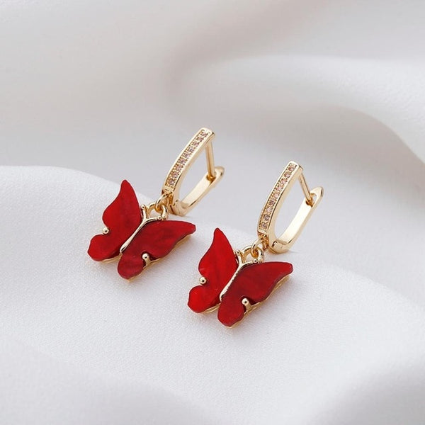 Cute Butterfly Earrings for Women Street Style Drop Earrings Korean Fashion Dangle Earrings Jewelry Gifts Oorbellen