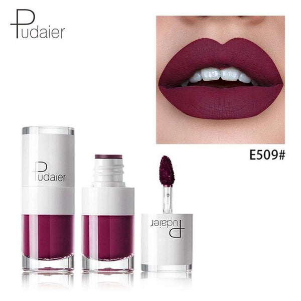 Pudaier 16Color Nude Matte Lipstick Waterproof Liquid Lipstick Long Lasting Moisturizer Women Red Lip Stick Tint Makeup Cosmetic