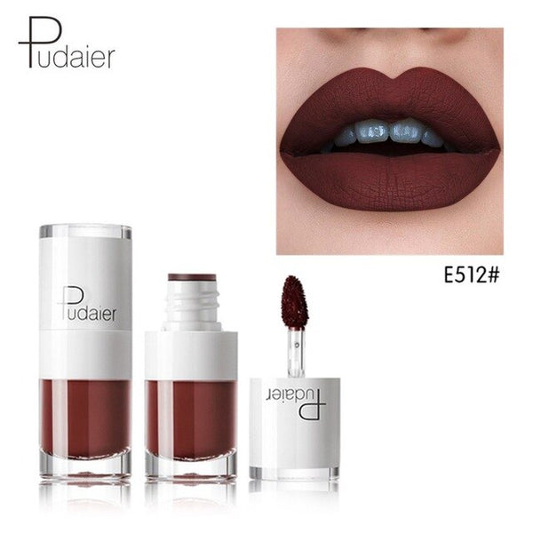 Pudaier 16Color Nude Matte Lipstick Waterproof Liquid Lipstick Long Lasting Moisturizer Women Red Lip Stick Tint Makeup Cosmetic