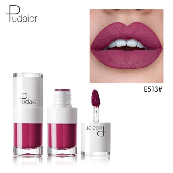 Pudaier 16Color Nude Matte Lipstick Waterproof Liquid Lipstick Long Lasting Moisturizer Women Red Lip Stick Tint Makeup Cosmetic