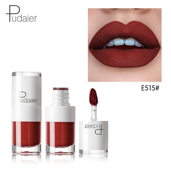 Pudaier 16Color Nude Matte Lipstick Waterproof Liquid Lipstick Long Lasting Moisturizer Women Red Lip Stick Tint Makeup Cosmetic