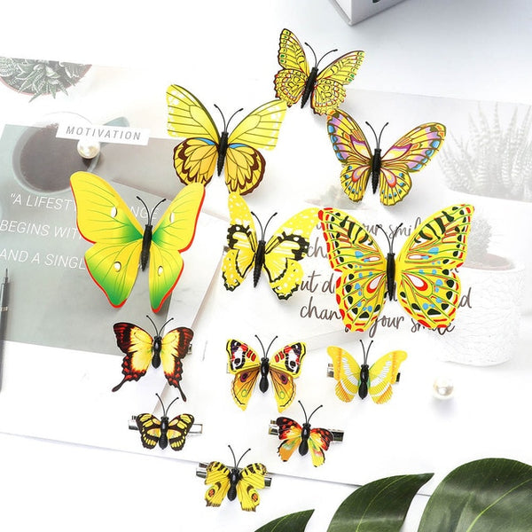 AWAYTR Handmade Simulation Butterfly Wedding Headwear Hairpins DIY Gift For Girl Beautiful Hair Clip Hair Decor Hair Accessories