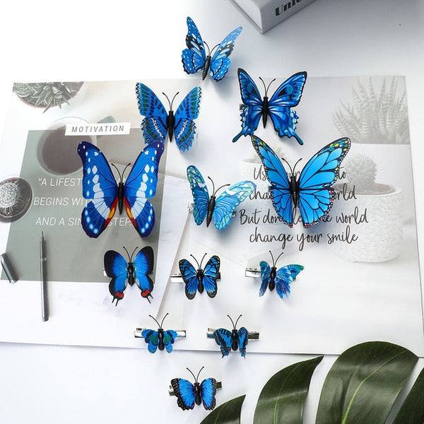 AWAYTR Handmade Simulation Butterfly Wedding Headwear Hairpins DIY Gift For Girl Beautiful Hair Clip Hair Decor Hair Accessories