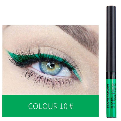 HANDAIYAN Colorful Eyeliner Pencil Eyes Cosmetics Brown Liquid Eye Liner Pen Makeup Color Eyeliners Waterproof Felt-tip Eyliner