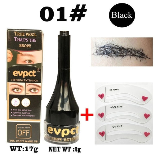 Eyebrow Enhancers Fiber Natural Hair Gel Makeup Eye Brow Extension Tinted Black Brown Long Lasting Tattoo Eyebrows Women