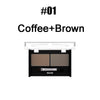 Girls Women Eyeshadow Cake Makeup Tools 2 Color Waterproof Eyebrow Powder Eye Shadow Eye Brow Palette + Brush Eyebrow Enhancer
