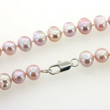 Beautiful 8-9mm White Akoya Pearl Necklace Earring 17.5