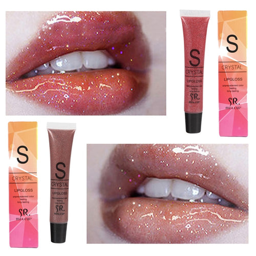 Moisturizing Glitter Liquid Lip Gloss Candy Color Long Lasting Lipstick Waterproof Lipstick Lip Batom Women Makeup Tools TSLM2