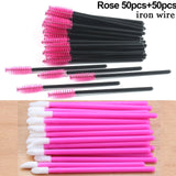HMQ Disposable Silicone Gel Eyelash Brush Comb Mascara Wands Eye Lashes Extension Tool Professional Beauty Makeup Tool For Women