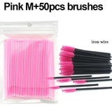 HMQ Disposable Silicone Gel Eyelash Brush Comb Mascara Wands Eye Lashes Extension Tool Professional Beauty Makeup Tool For Women