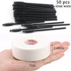 HMQ Disposable Silicone Gel Eyelash Brush Comb Mascara Wands Eye Lashes Extension Tool Professional Beauty Makeup Tool For Women