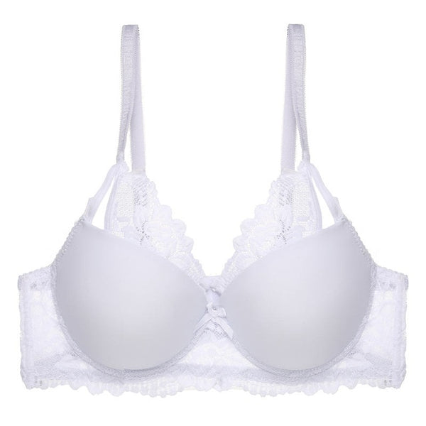 Lace Front Beauty Push Up Bra Women's Underwear Sexy Female Brassiere Lingerie Bralette for Women Lace Floral Back Closure Bras