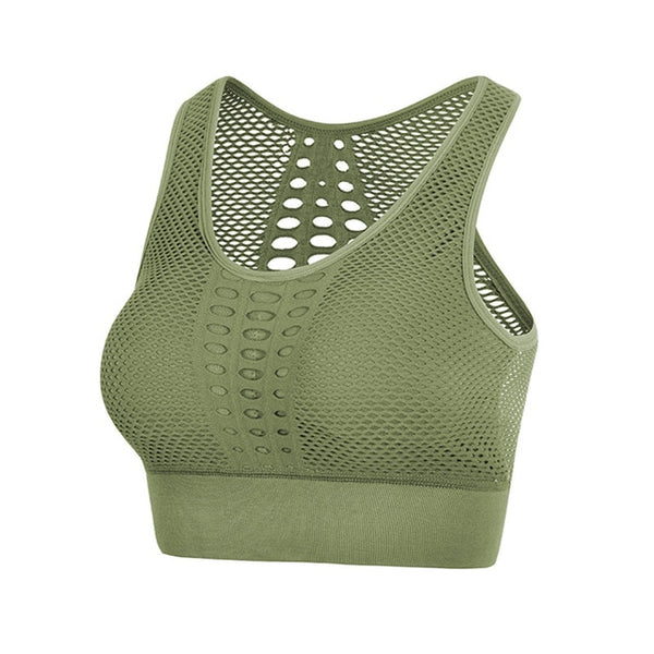 2020 New Women's High Impact Beautiful Back Bra Seamless Breathable Sports Yoga Running Fitness Underwear Female Sport Bras