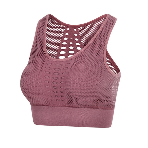 2020 New Women's High Impact Beautiful Back Bra Seamless Breathable Sports Yoga Running Fitness Underwear Female Sport Bras