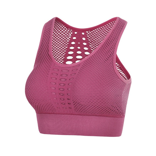 2020 New Women's High Impact Beautiful Back Bra Seamless Breathable Sports Yoga Running Fitness Underwear Female Sport Bras