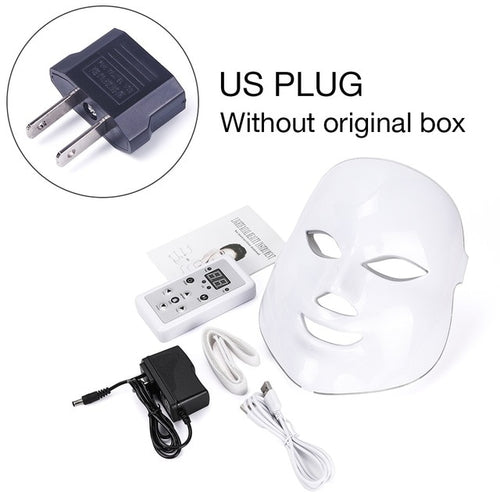 7 Colors Beauty Therapy Photon LED Facial Mask Light Skin Care Rejuvenation Wrinkle Acne Removal Face Beauty Spa Instrument 30