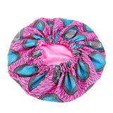 New Extra Large Satin Lined Bonnet Women Big Size Beauty Print Satin Silk Bonnet Sleep Night Cap Head Cover Bonnet Hat Wholesale
