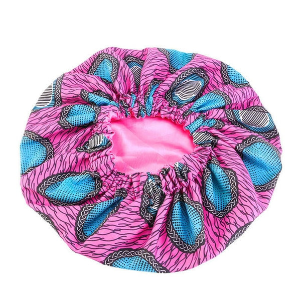 New Extra Large Satin Lined Bonnet Women Big Size Beauty Print Satin Silk Bonnet Sleep Night Cap Head Cover Bonnet Hat Wholesale