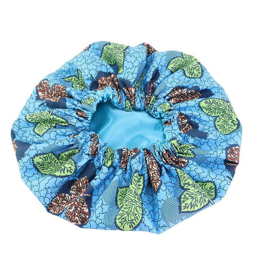New Extra Large Satin Lined Bonnet Women Big Size Beauty Print Satin Silk Bonnet Sleep Night Cap Head Cover Bonnet Hat Wholesale