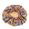 New Extra Large Satin Lined Bonnet Women Big Size Beauty Print Satin Silk Bonnet Sleep Night Cap Head Cover Bonnet Hat Wholesale