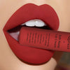 Qibest Brand Matte Nude Lipstick Lipkit Pigment Dark Red Black Long Lasting Waterproof Lip Gloss Lot Women Beauty Makeup