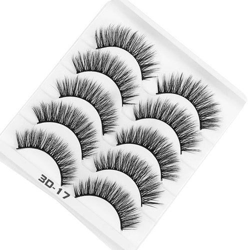 AY 5 Pairs Beauty lashes Eyelashes Mink 2020 New 3D Mink lashes Womans Makeup Tools Wholesale Eeyelashes Mink lash Vendors