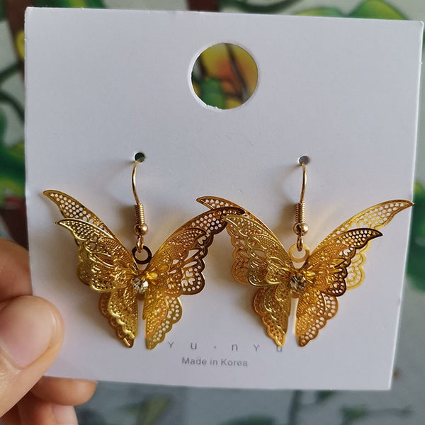 2020 Chinese Style Personality Vintage Beautiful Peacock Goldfish Dangle Earrings Fashion Temperament Ladies Jewelry Accessories