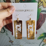 2020 Chinese Style Personality Vintage Beautiful Peacock Goldfish Dangle Earrings Fashion Temperament Ladies Jewelry Accessories