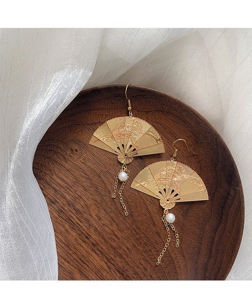 2020 Chinese Style Personality Vintage Beautiful Peacock Goldfish Dangle Earrings Fashion Temperament Ladies Jewelry Accessories
