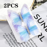 AWAYTR Handmade Simulation Butterfly Wedding Headwear Hairpins DIY Gift For Girl Beautiful Hair Clip Hair Decor Hair Accessories